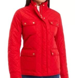 NWT Crown and Ivy Women's Quilted Red Jacket